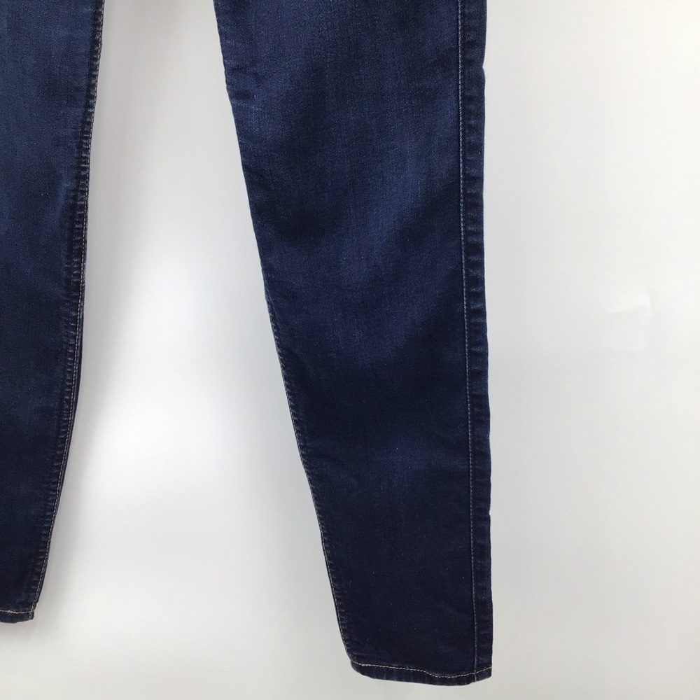 7 For All Mankind b(air) denim Dark Indigo Ankle Skinny Jeans Strech - Picture 6 of 12